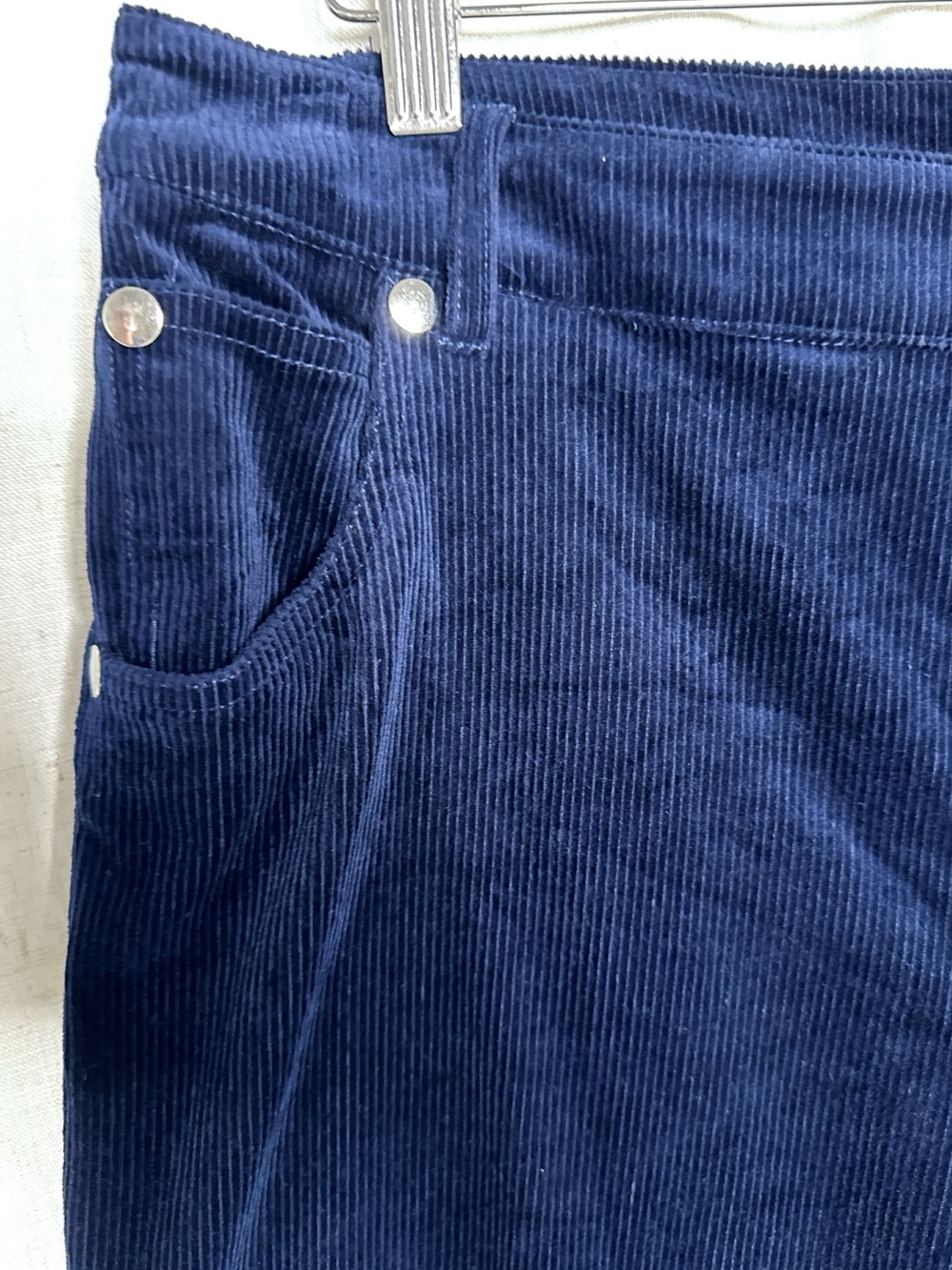 STAUD Grayson Corduroy Wide Leg Pants Navy Size 10 - Picture 8 of 15